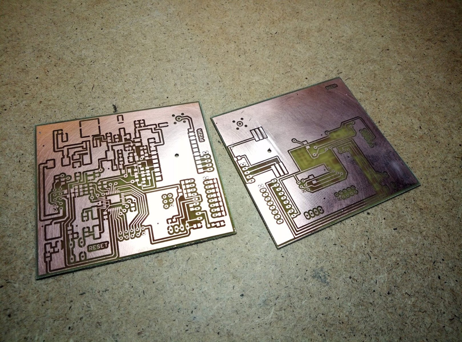Prototypy PCB wykonane podczas prac projektowych